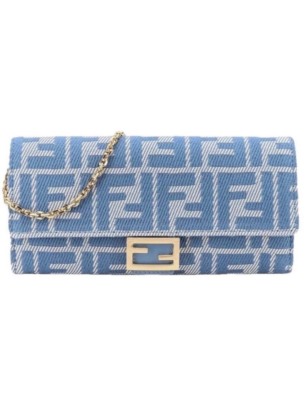 FENDI Baguette FF logo wallet on chain WOC crossbody bag